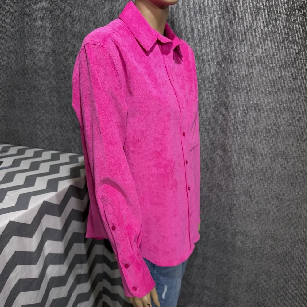 ZARA Soft Corduroy Shirt - Picture 14 of 16